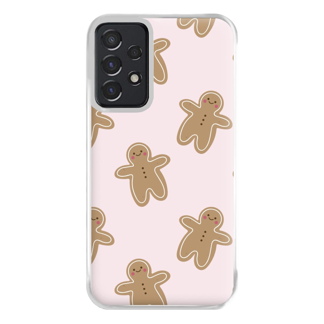 Gingerbread Men Christmas Pattern Phone Case for Galaxy A52 / A52s