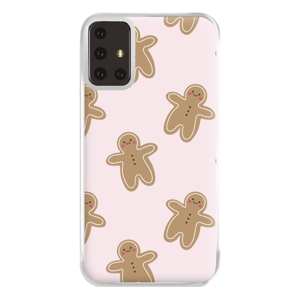 Gingerbread Men Christmas Pattern Phone Case for Galaxy A71