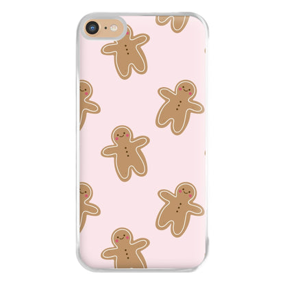 Gingerbread Men Christmas Pattern Phone Case for iPhone 6 Plus / 7 Plus / 8 Plus