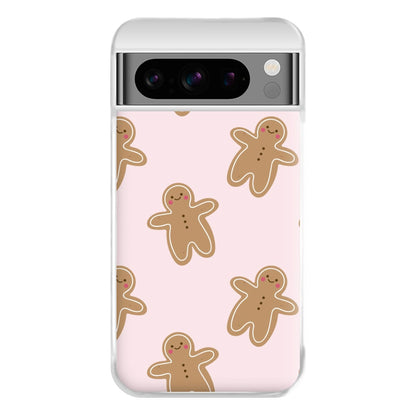 Gingerbread Men Christmas Pattern Phone Case for Google Pixel 8 Pro