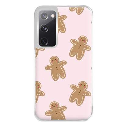 Gingerbread Men Christmas Pattern Phone Case for Galaxy S20FE