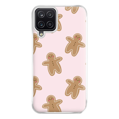 Gingerbread Men Christmas Pattern Phone Case for Galaxy A12