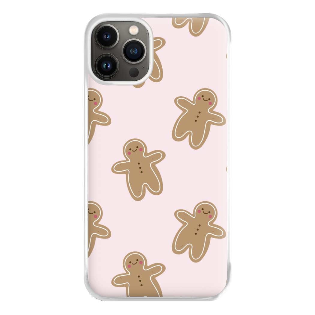 Gingerbread Men Christmas Pattern Phone Case for iPhone 13