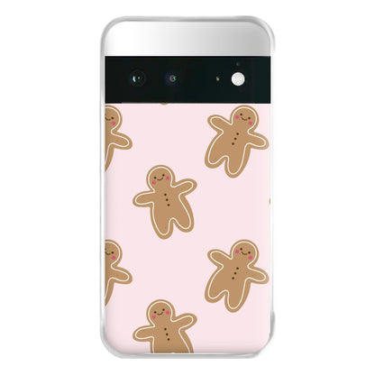 Gingerbread Men Christmas Pattern Phone Case for Google Pixel 6a