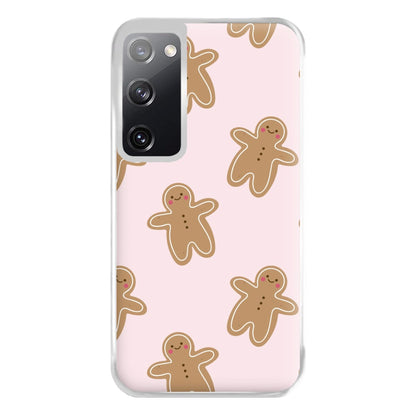 Gingerbread Men Christmas Pattern Phone Case for Galaxy S20