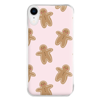 Gingerbread Men Christmas Pattern Phone Case for iPhone XR