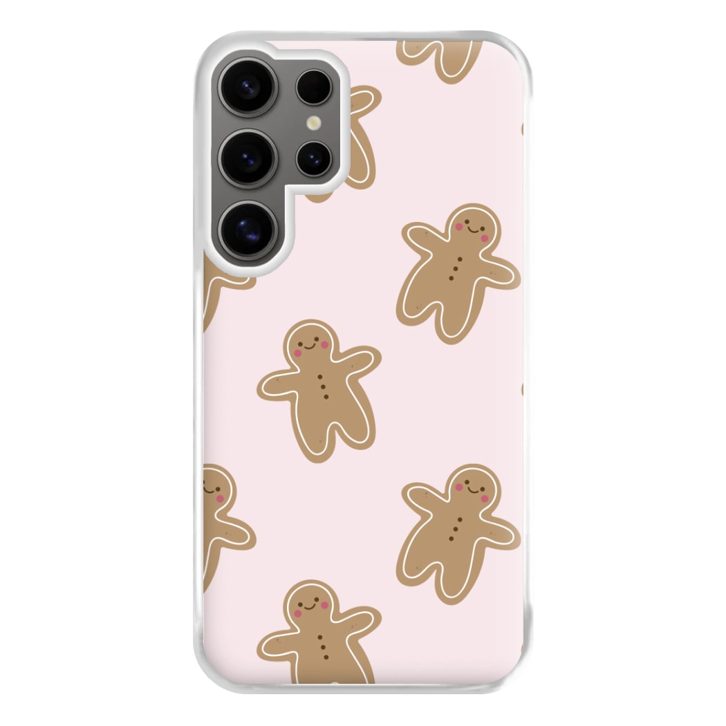 Gingerbread Men Christmas Pattern Phone Case for Galaxy S24 Ultra