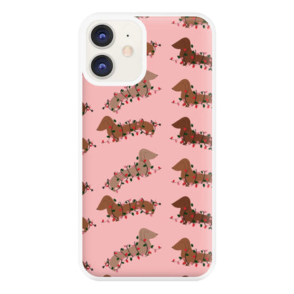 Dachshund Christmas Pattern Phone Case for iPhone 11