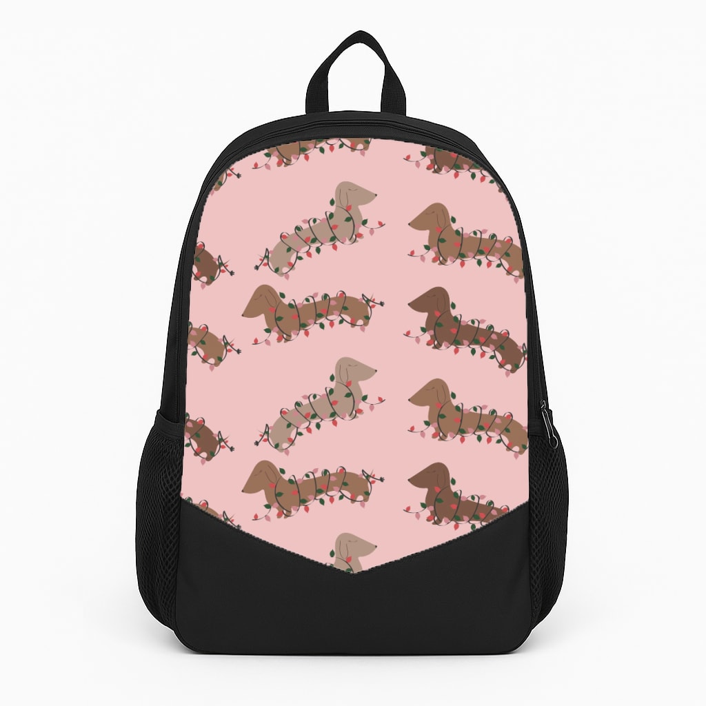 Dachshund Christmas Pattern Backpack