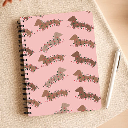 Dachshund Christmas Pattern Notepad