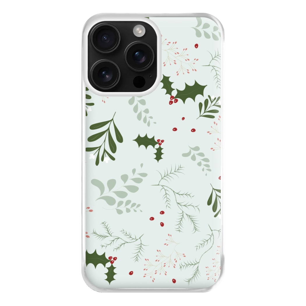 Christmas Floral Pattern Phone Case