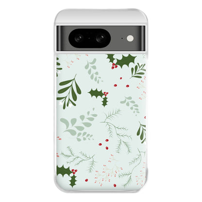 Christmas Floral Pattern Phone Case for Google Pixel 8