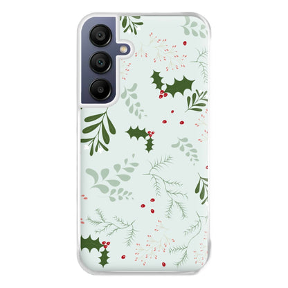 Christmas Floral Pattern Phone Case for Galaxy A16