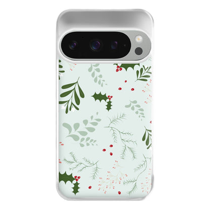 Christmas Floral Pattern Phone Case for Google Pixel 9 Pro XL