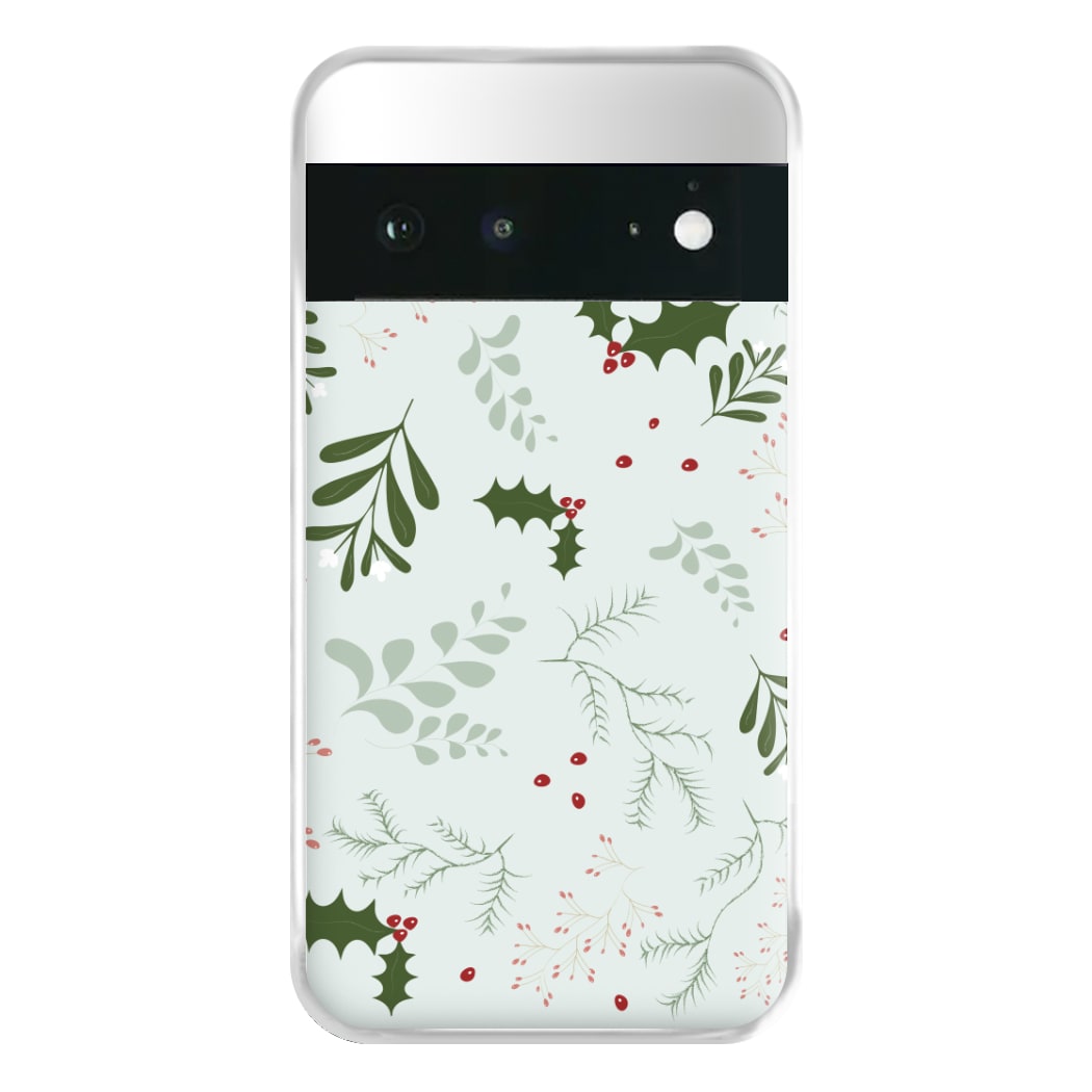 Christmas Floral Pattern Phone Case for Google Pixel 6a