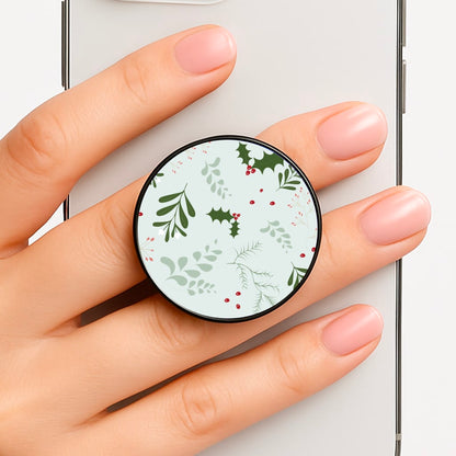 Christmas Floral Pattern Phone Grip