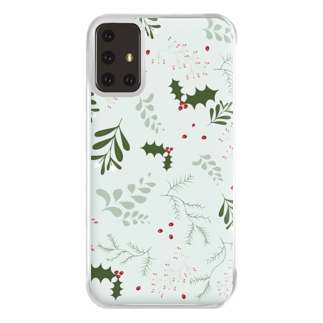 Christmas Floral Pattern Phone Case for Galaxy A71