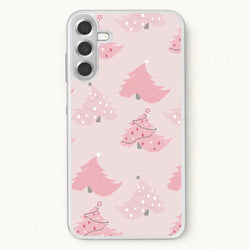 Pink Christmas Tree Pattern Phone Case for Galaxy A37
