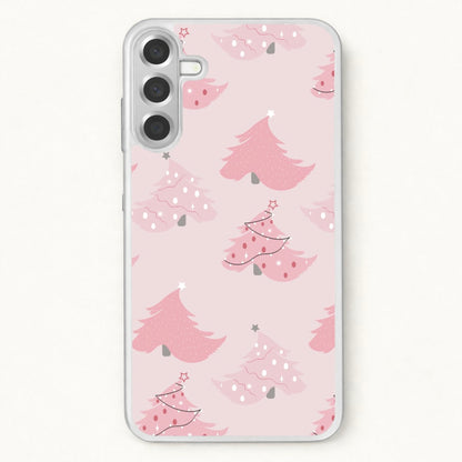 Pink Christmas Tree Pattern Phone Case for Galaxy A17