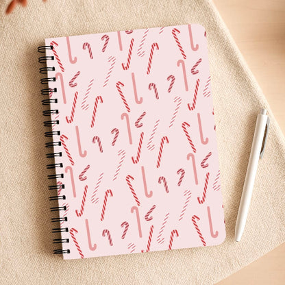 Pink Candycane Christmas Pattern Notepad
