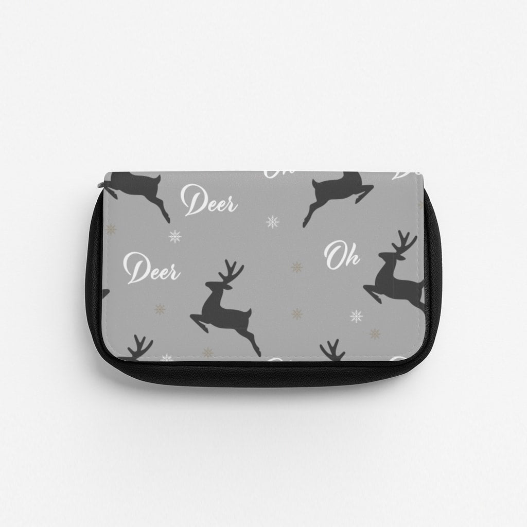 Oh Deer Christmas Pattern Pencil Case