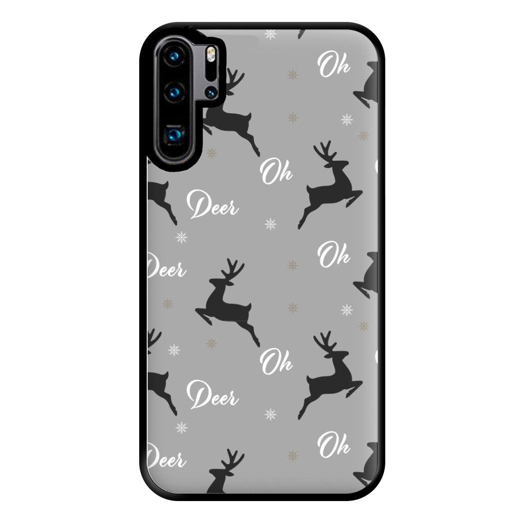 Oh Deer Christmas Pattern Phone Case for Huawei P30 Pro