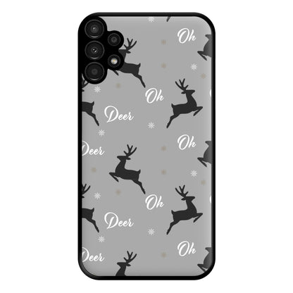 Oh Deer Christmas Pattern Phone Case for Galaxy A13