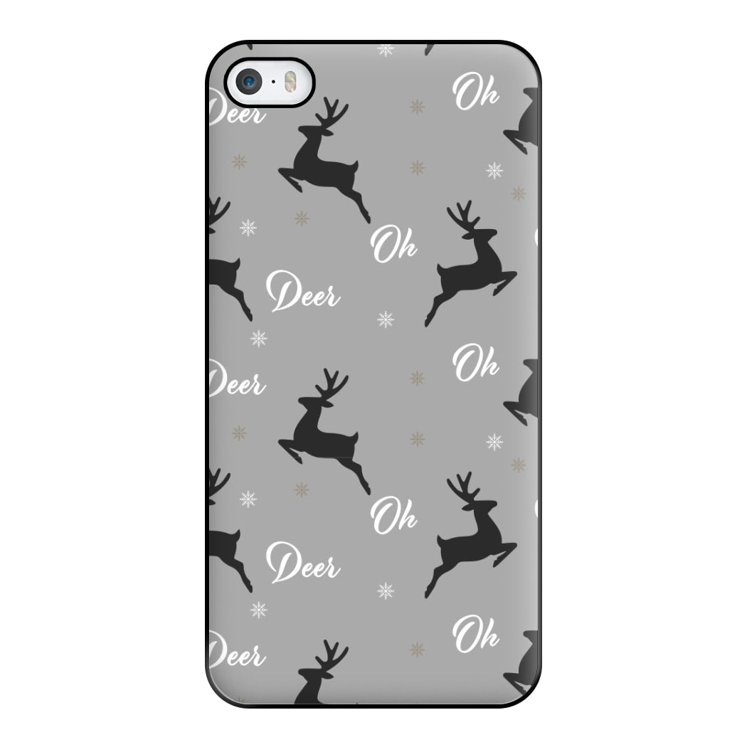 Oh Deer Christmas Pattern Phone Case for iPhone 5 / 5s / SE 2016