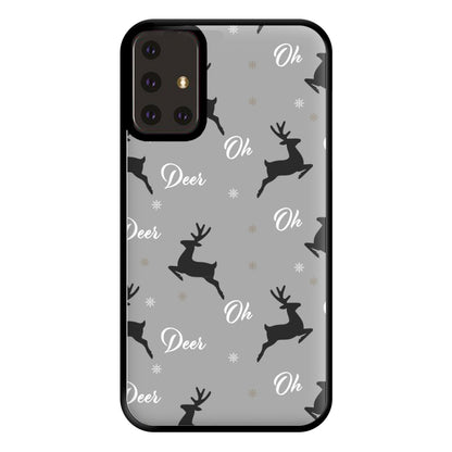 Oh Deer Christmas Pattern Phone Case for Galaxy A71