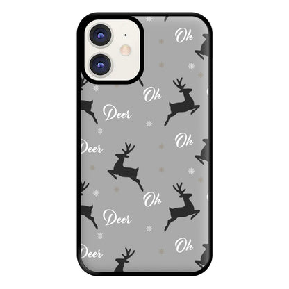 Oh Deer Christmas Pattern Phone Case for iPhone 11