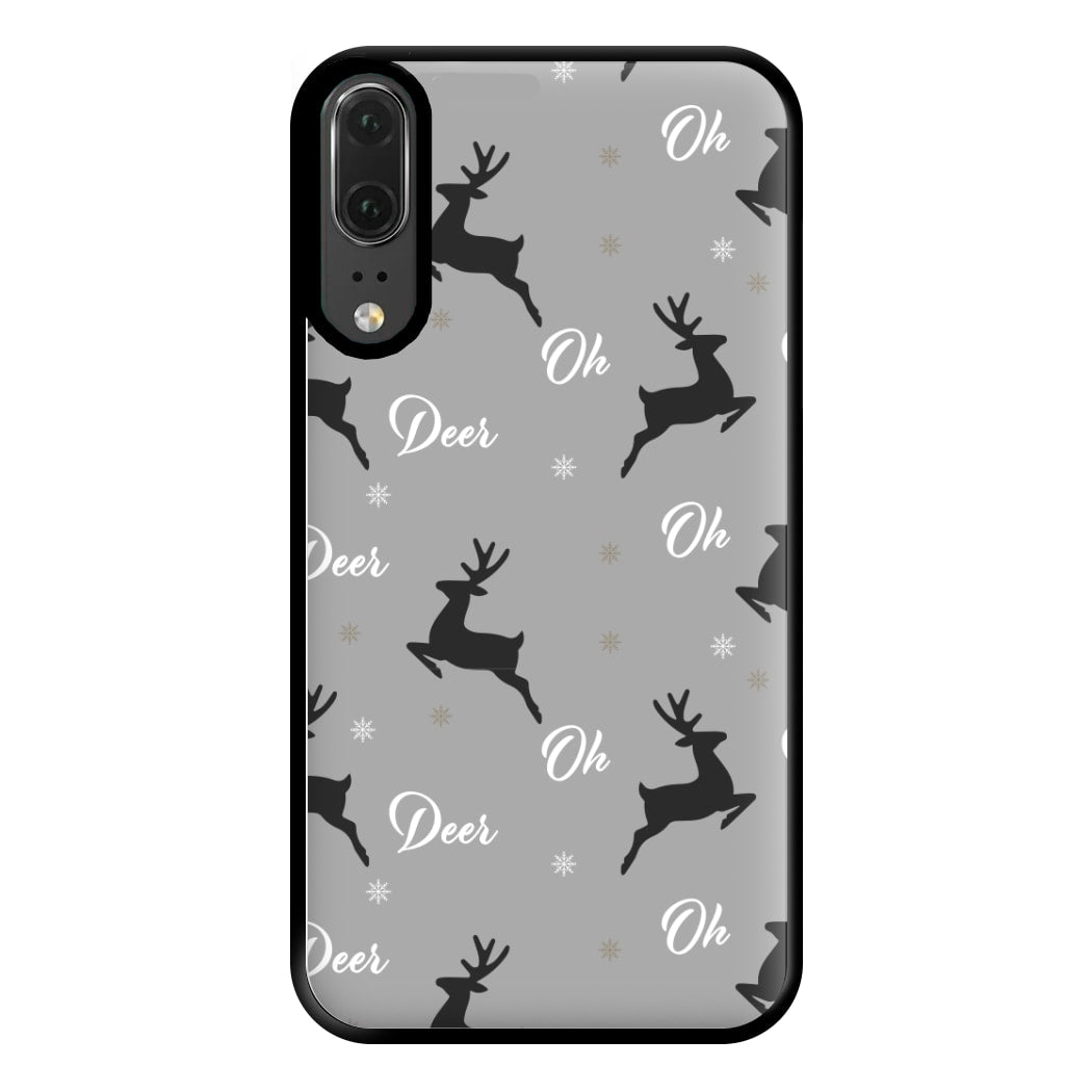 Oh Deer Christmas Pattern Phone Case for Huawei P20