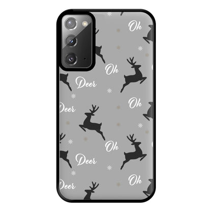 Oh Deer Christmas Pattern Phone Case for Galaxy Note 20 Ultra