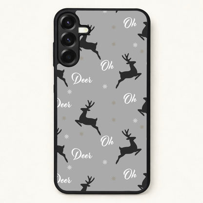Oh Deer Christmas Pattern Phone Case for Galaxy A17