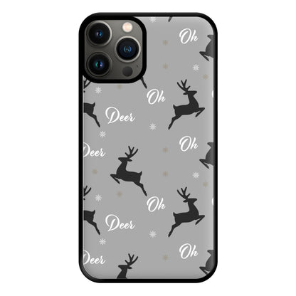 Oh Deer Christmas Pattern Phone Case for iPhone 11 Pro Max