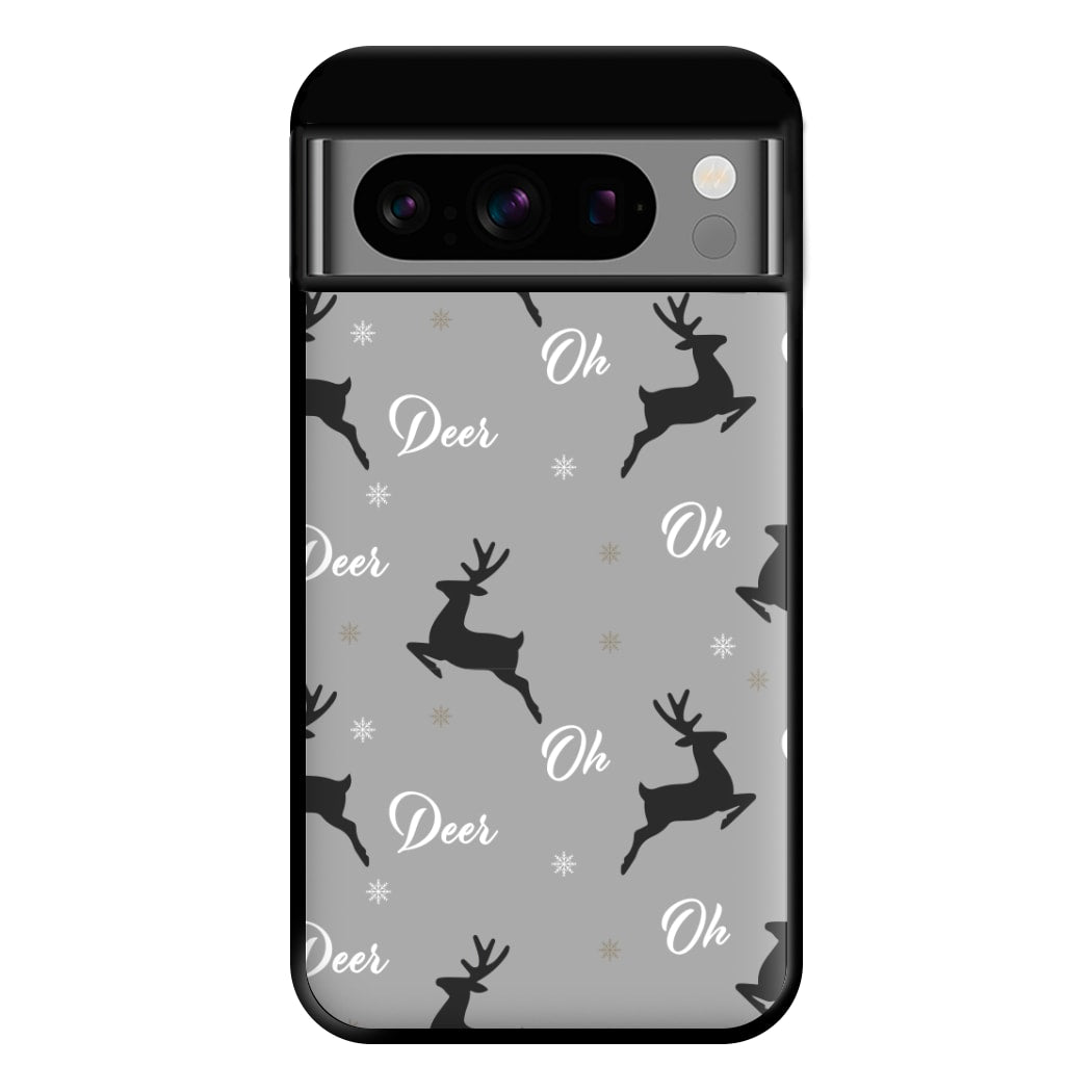 Oh Deer Christmas Pattern Phone Case for Google Pixel 8 Pro