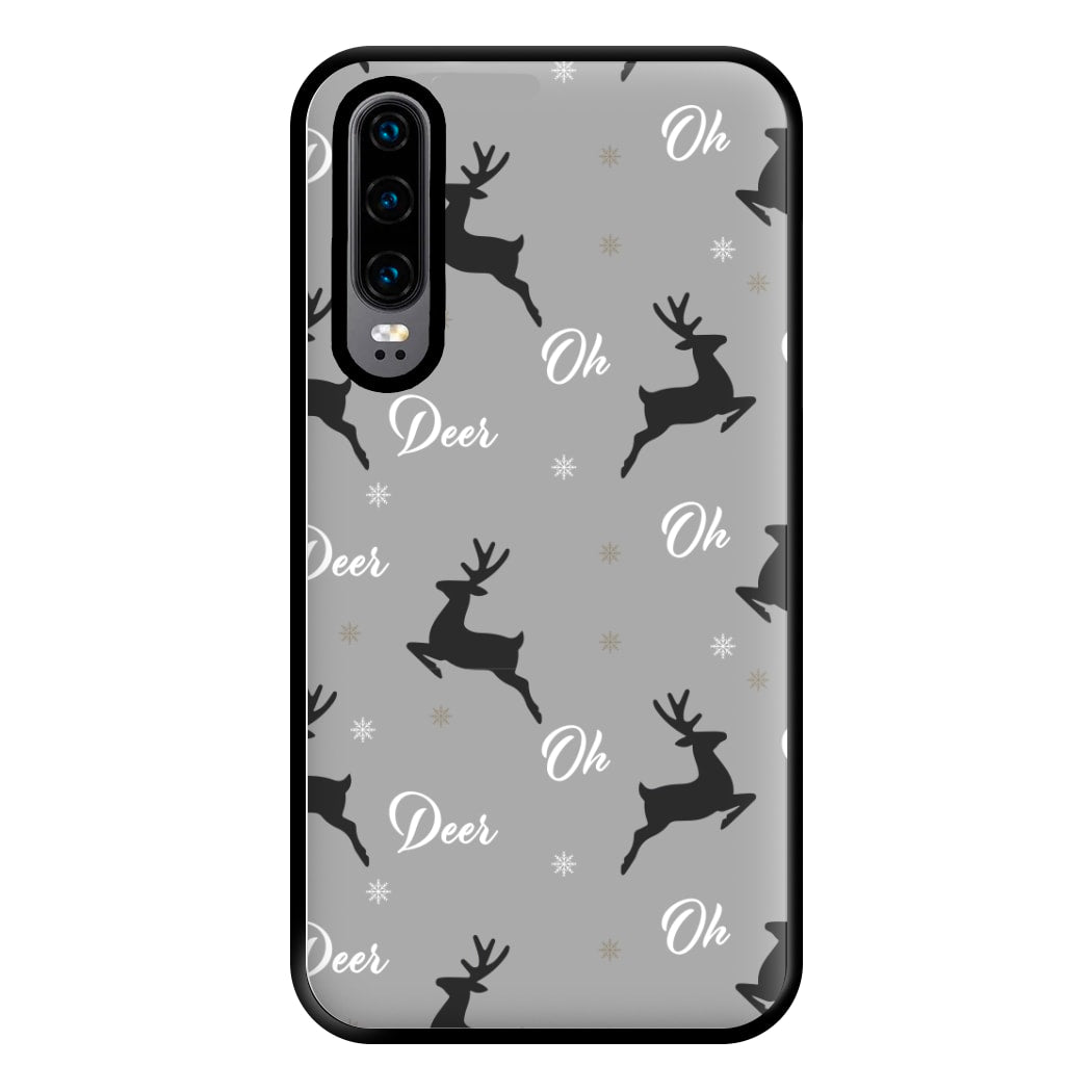 Oh Deer Christmas Pattern Phone Case for Huawei P30