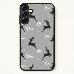 Oh Deer Christmas Pattern Phone Case for Galaxy A57