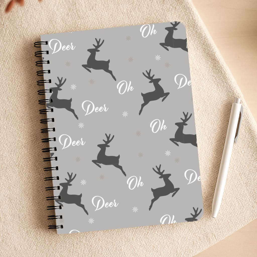 Oh Deer Christmas Pattern Notepad