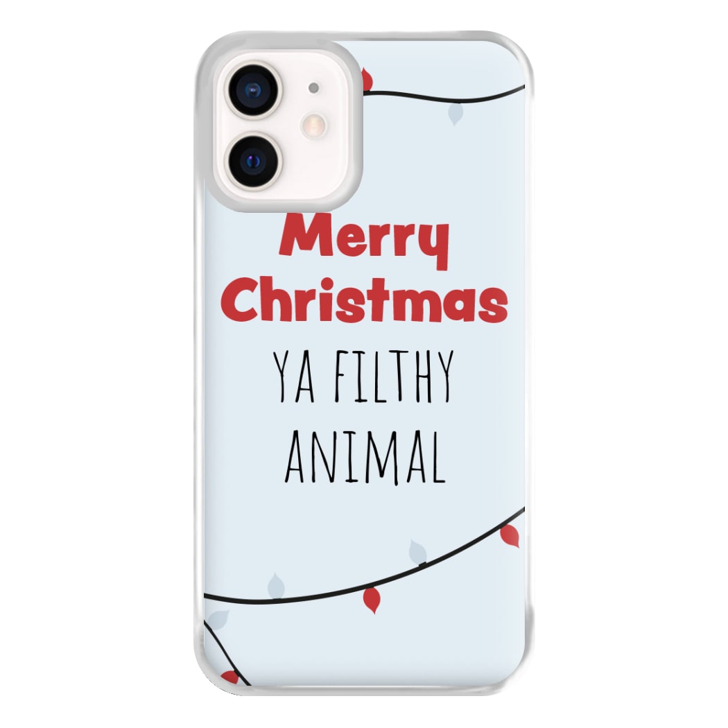 Merry Christmas Ya Filthy Animal Phone Case for iPhone 12 Mini