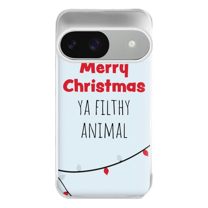 Merry Christmas Ya Filthy Animal Phone Case for Google Pixel 9 / 9 Pro