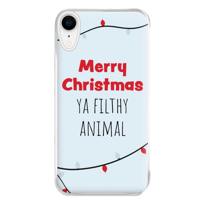 Merry Christmas Ya Filthy Animal Phone Case for iPhone XR