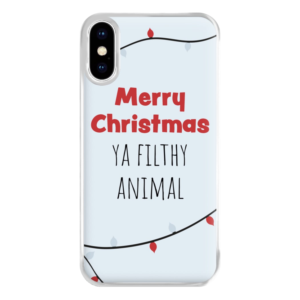 Merry Christmas Ya Filthy Animal Phone Case for iPhone XS Max