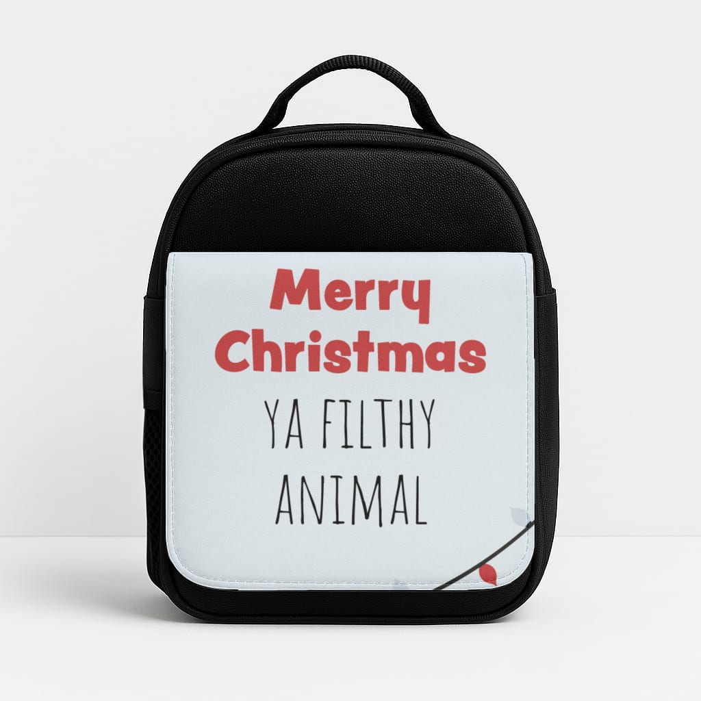 Merry Christmas Ya Filthy Animal Insulated Lunchbox