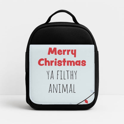 Merry Christmas Ya Filthy Animal Insulated Lunchbox