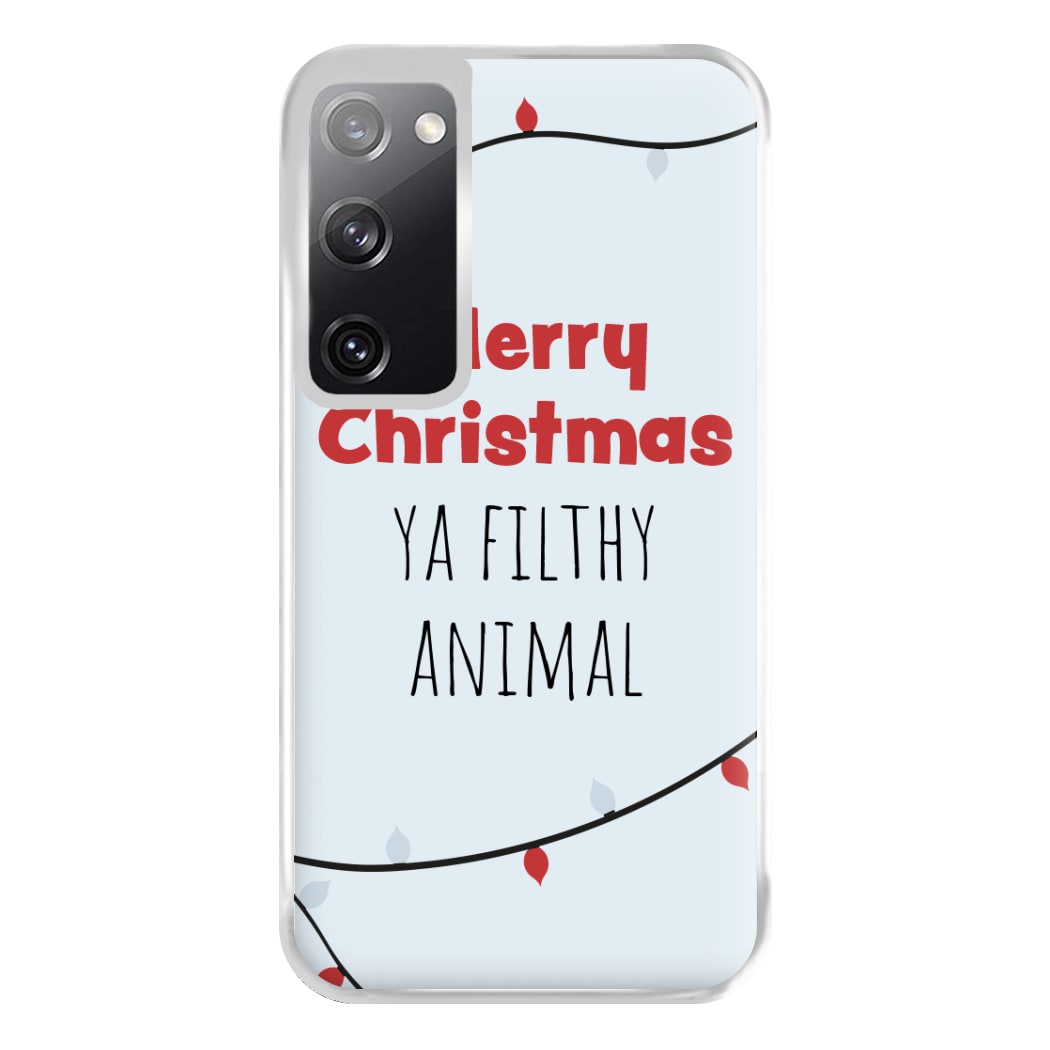 Merry Christmas Ya Filthy Animal Phone Case for Galaxy S20