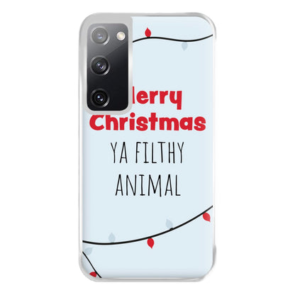 Merry Christmas Ya Filthy Animal Phone Case for Galaxy S20