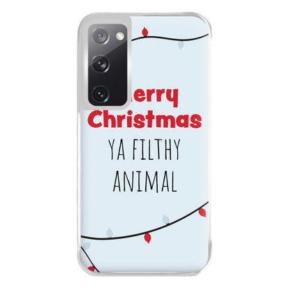 Merry Christmas Ya Filthy Animal Phone Case for Galaxy S20FE