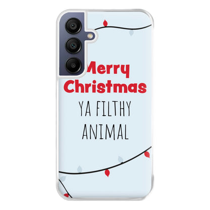 Merry Christmas Ya Filthy Animal Phone Case for Galaxy A16