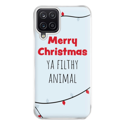 Merry Christmas Ya Filthy Animal Phone Case for Galaxy A12