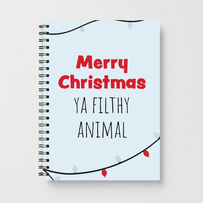 Merry Christmas Ya Filthy Animal - Home Alone Notebook